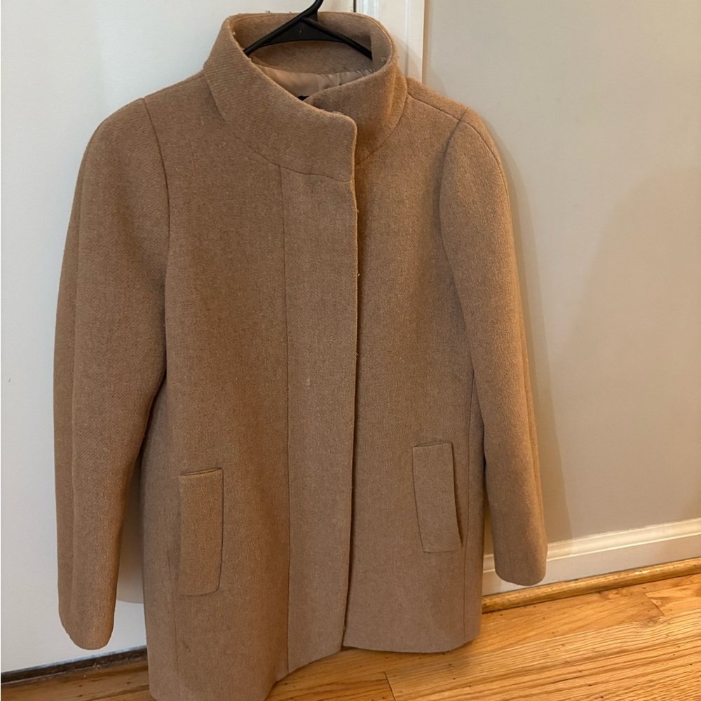 J Crew tan coat